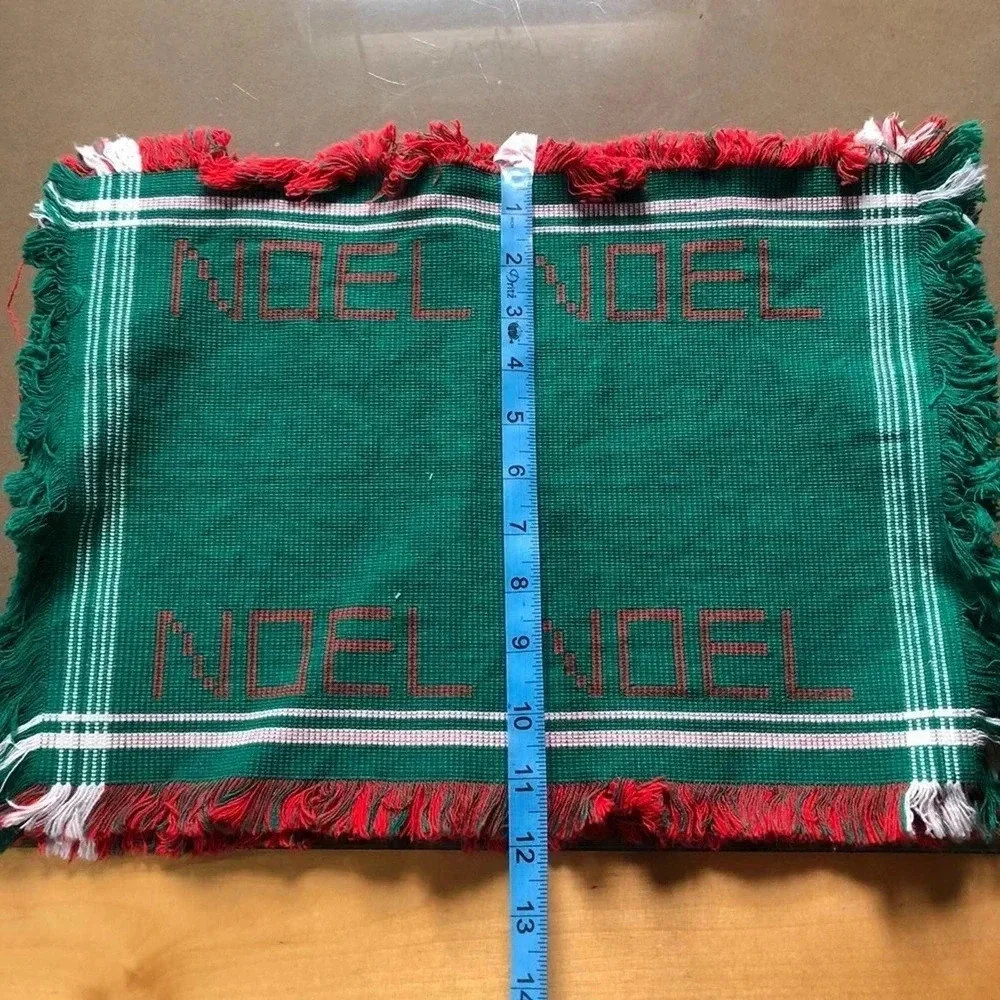 Christmas plates clothes napkins